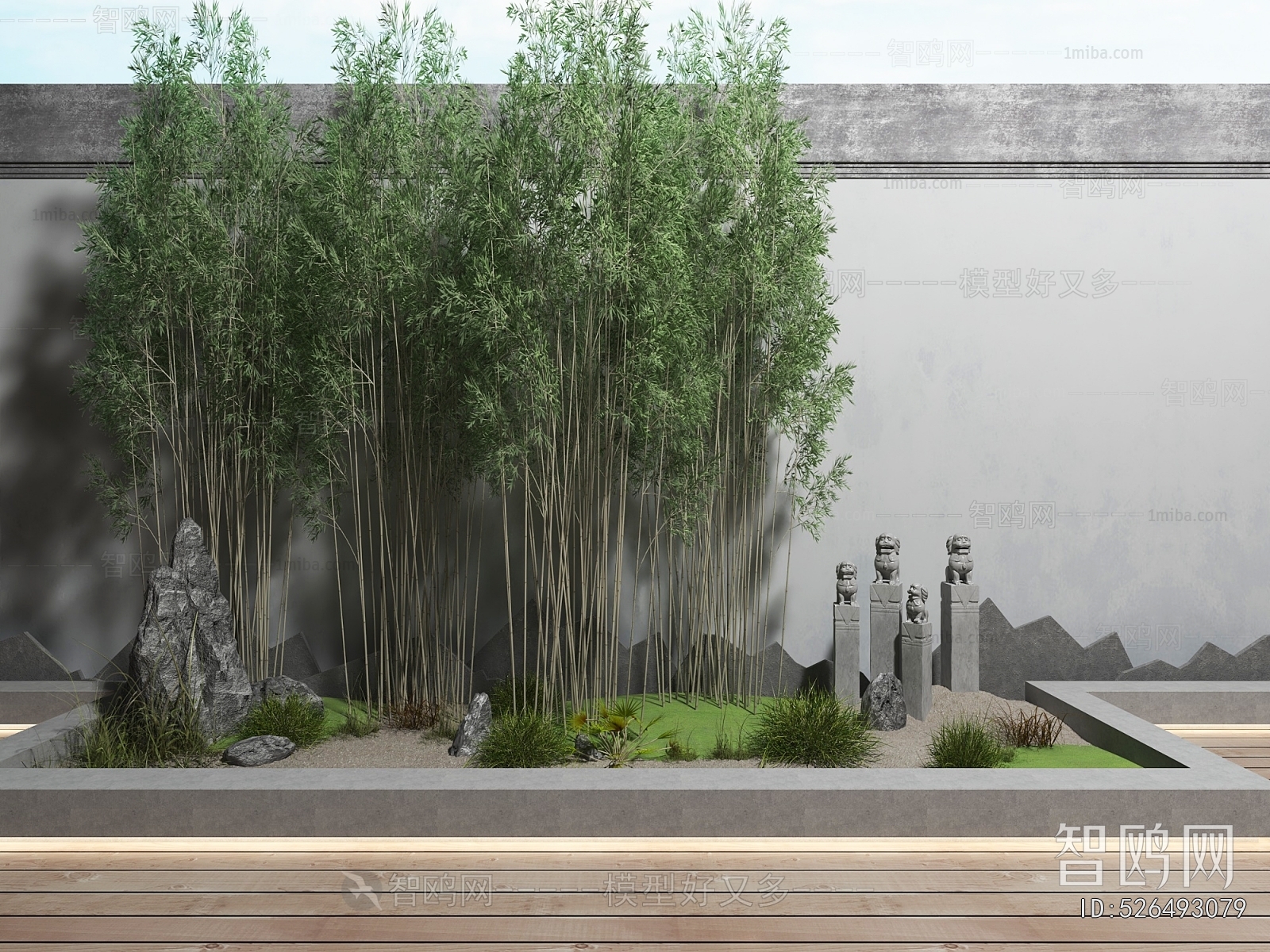 New Chinese Style Plant Landscaping