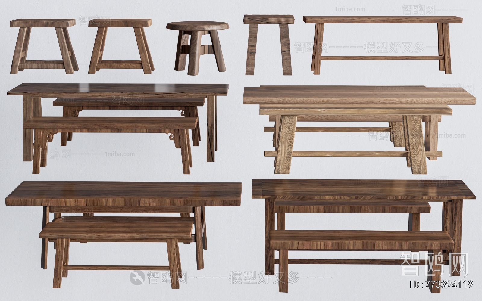 New Chinese Style Wooden Bench Or Stool