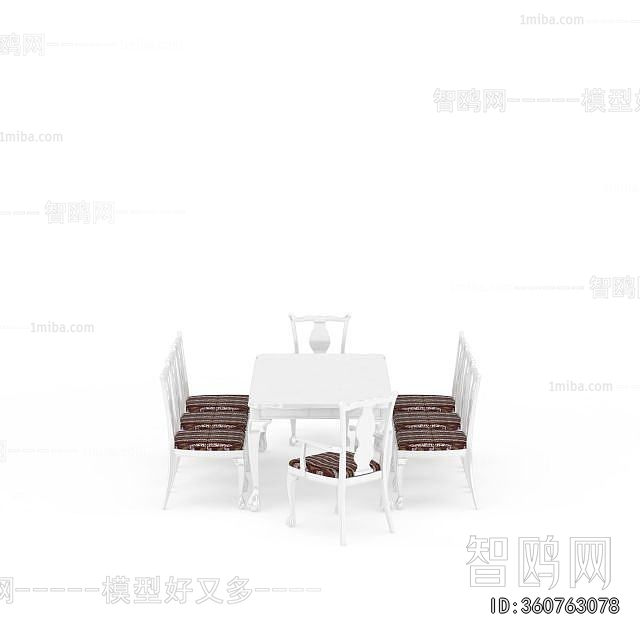 European Style Dining Table And Chairs