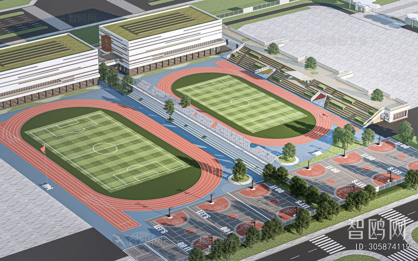 Modern Outdoor Sports Stadium