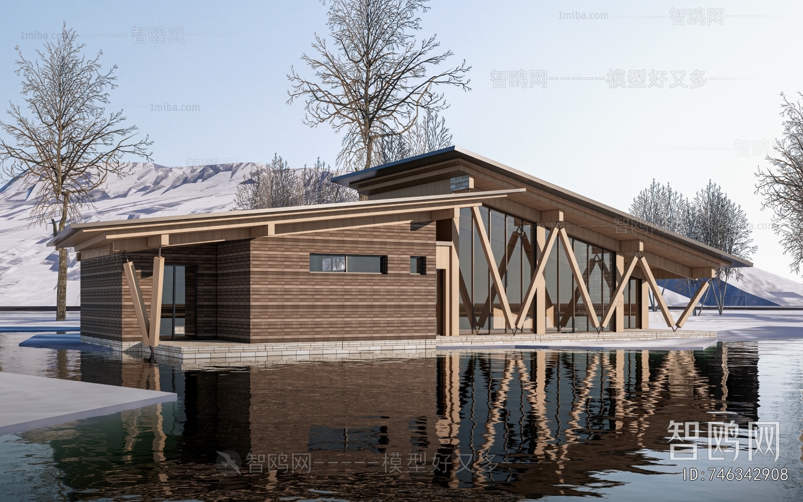 New Chinese Style Appearance Of Commercial Building