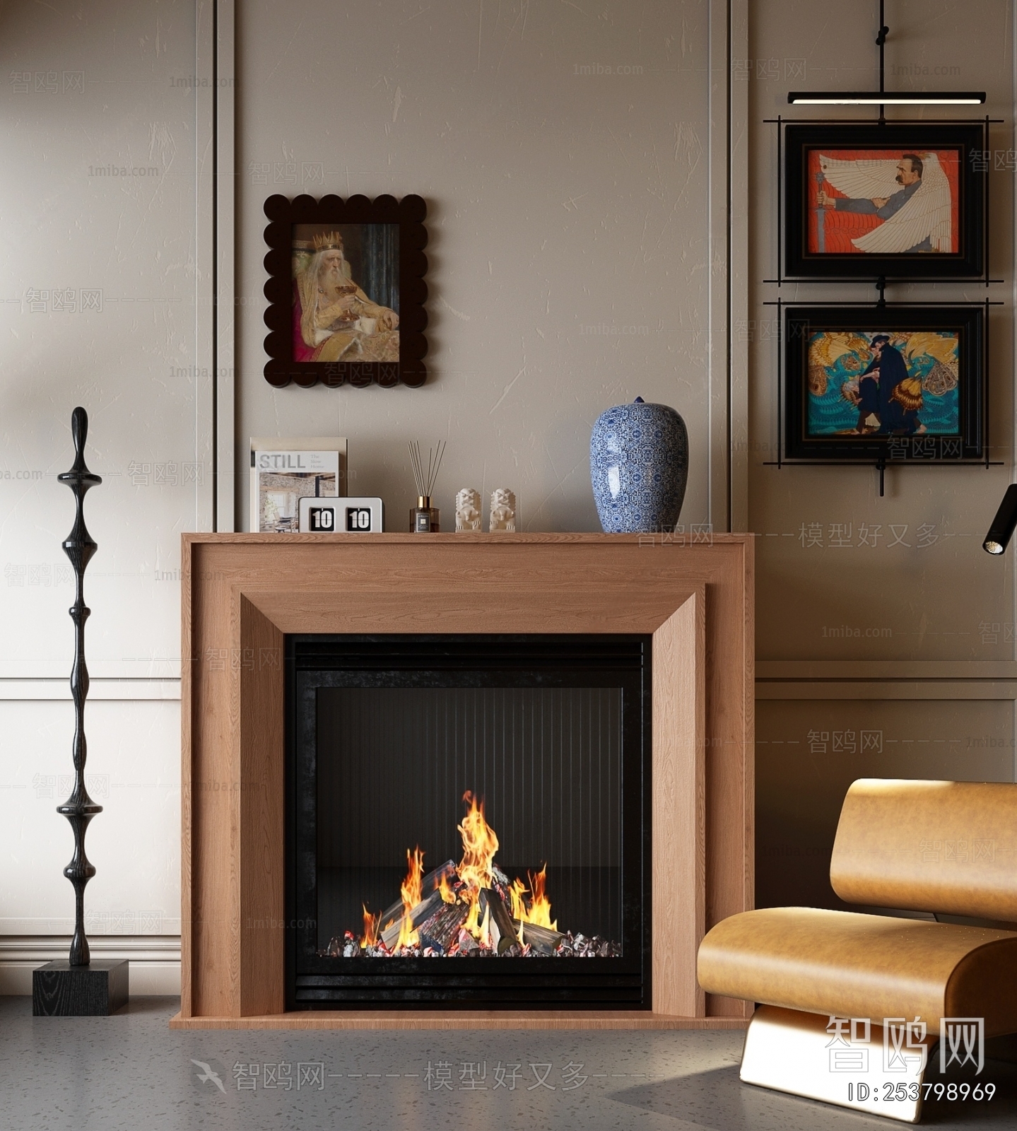French Style Fireplace