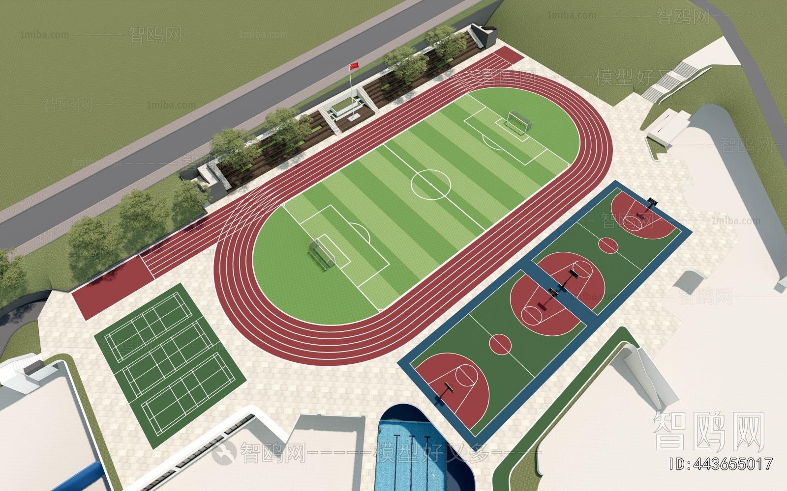 Modern Outdoor Sports Stadium