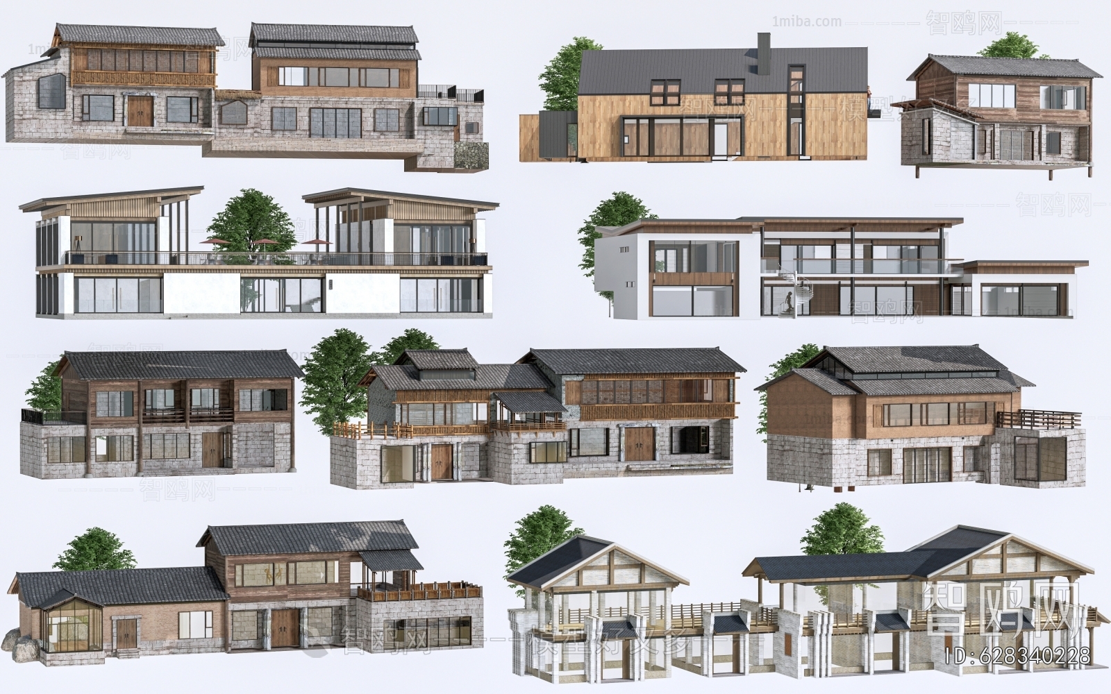 New Chinese Style Appearance Of Commercial Building