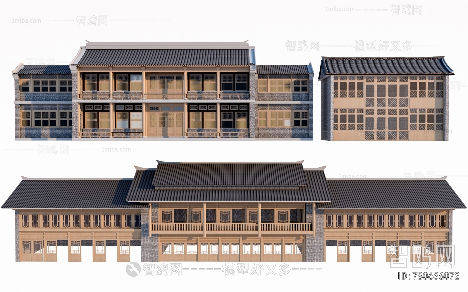 Chinese Style Appearance Of Commercial Building