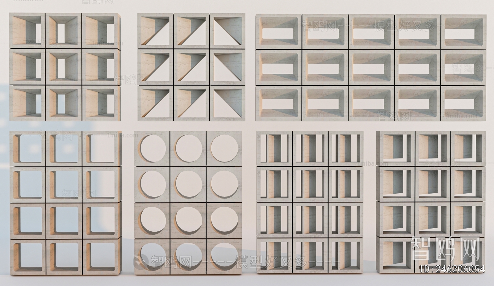 Modern Cement Brick Screen Partition