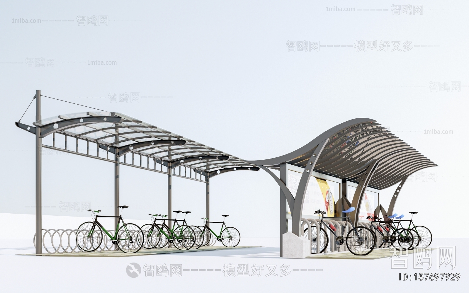 Modern Outdoor Parking Lot