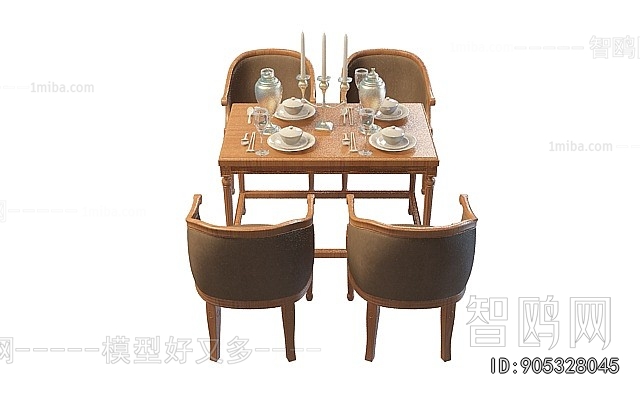 European Style Dining Table And Chairs