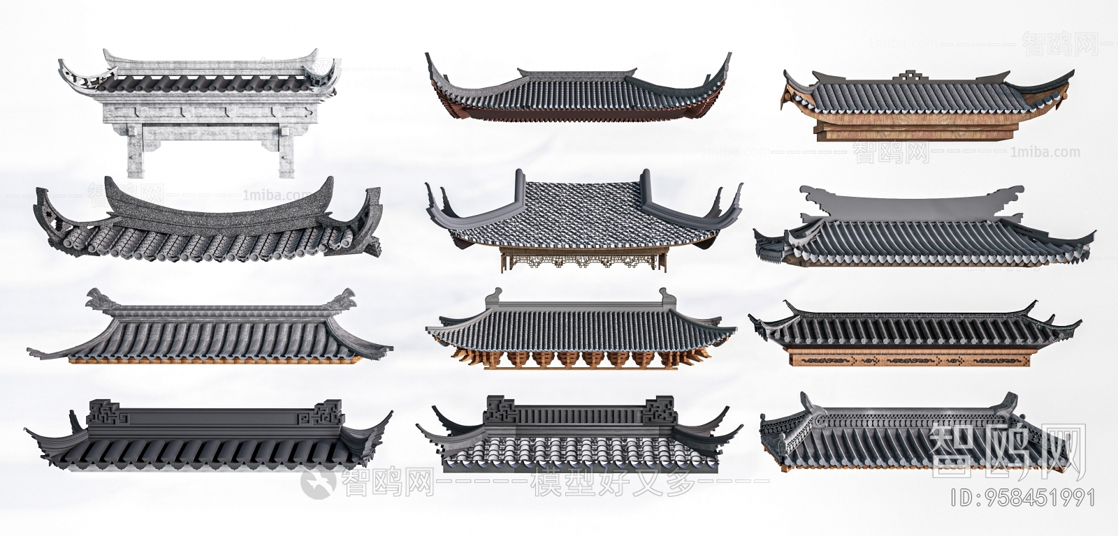Chinese Style Building Component
