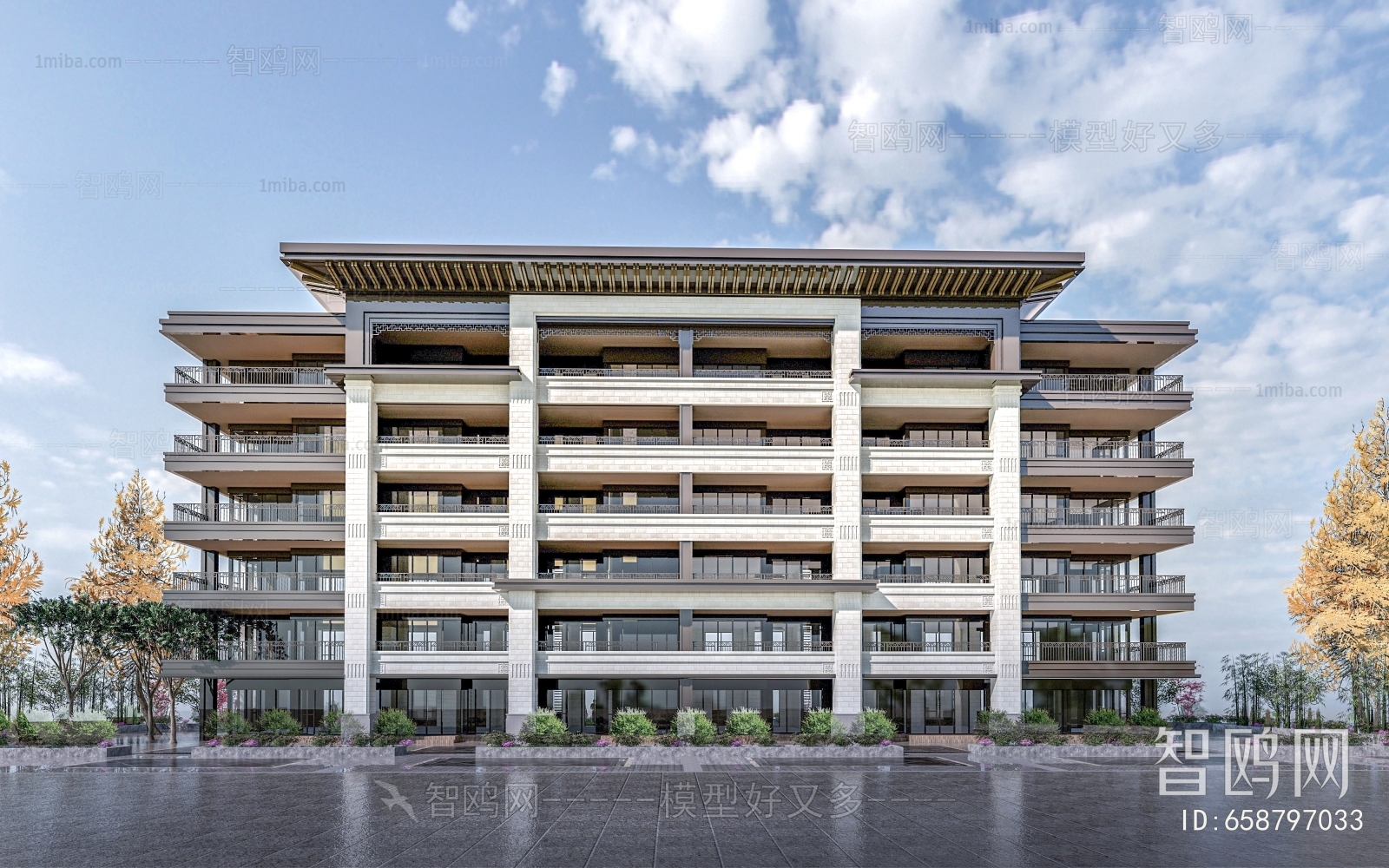 New Chinese Style Residential Building