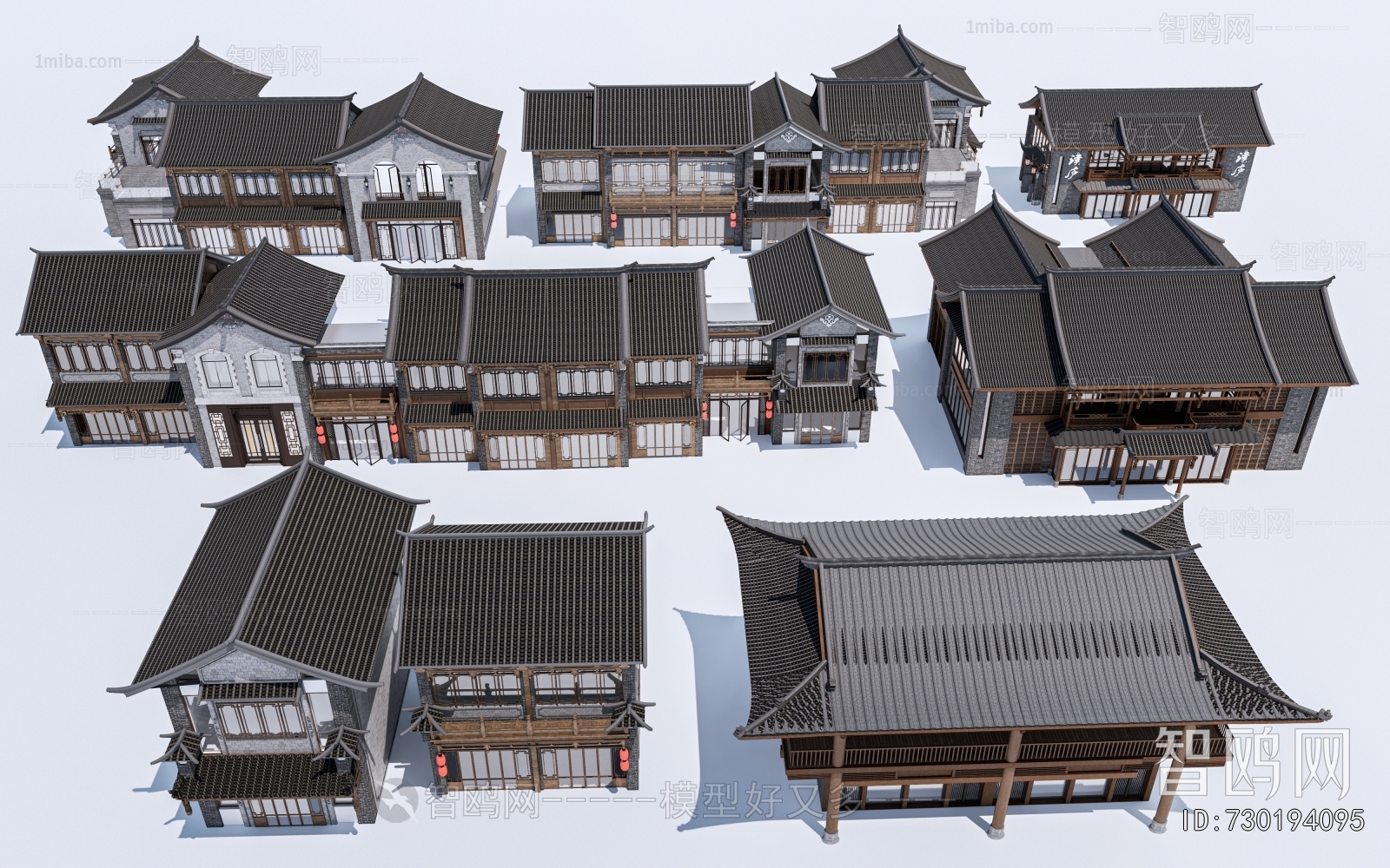 Chinese Style Appearance Of Commercial Building