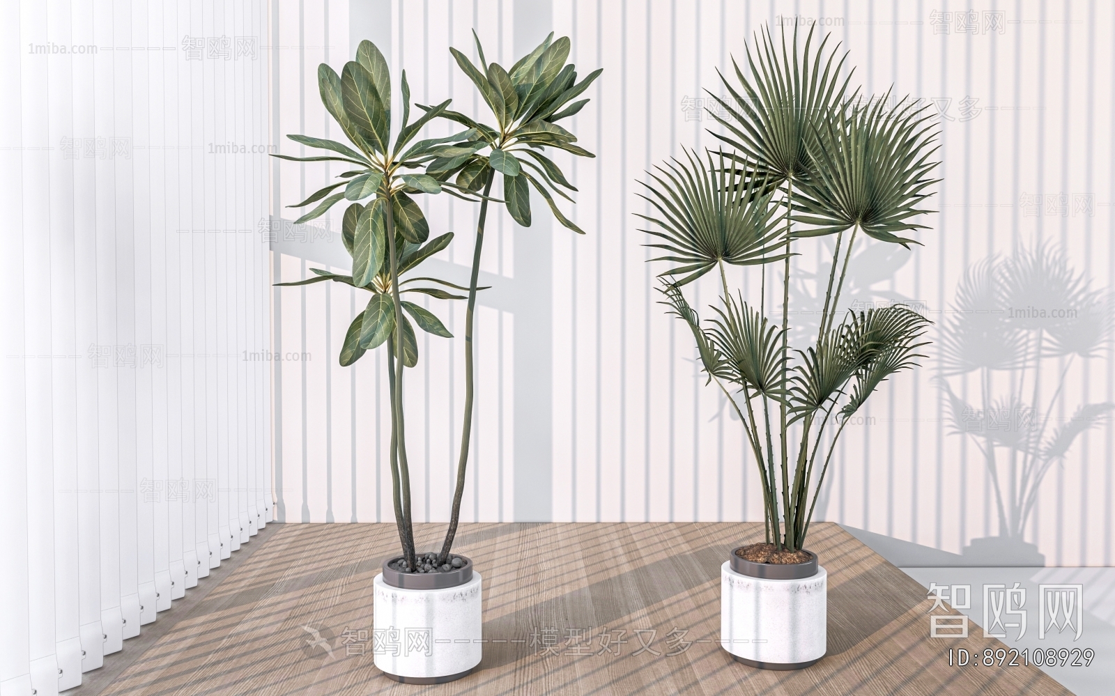 Modern Ground Green Plant Potted Plants