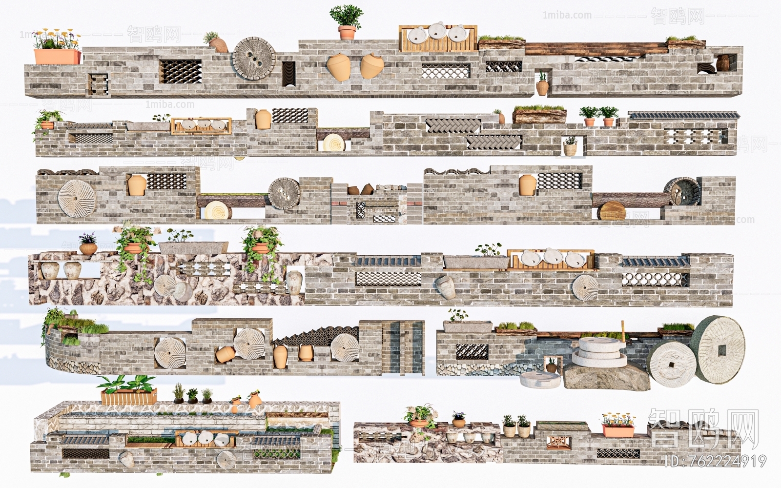 New Chinese Style Landscape Wall