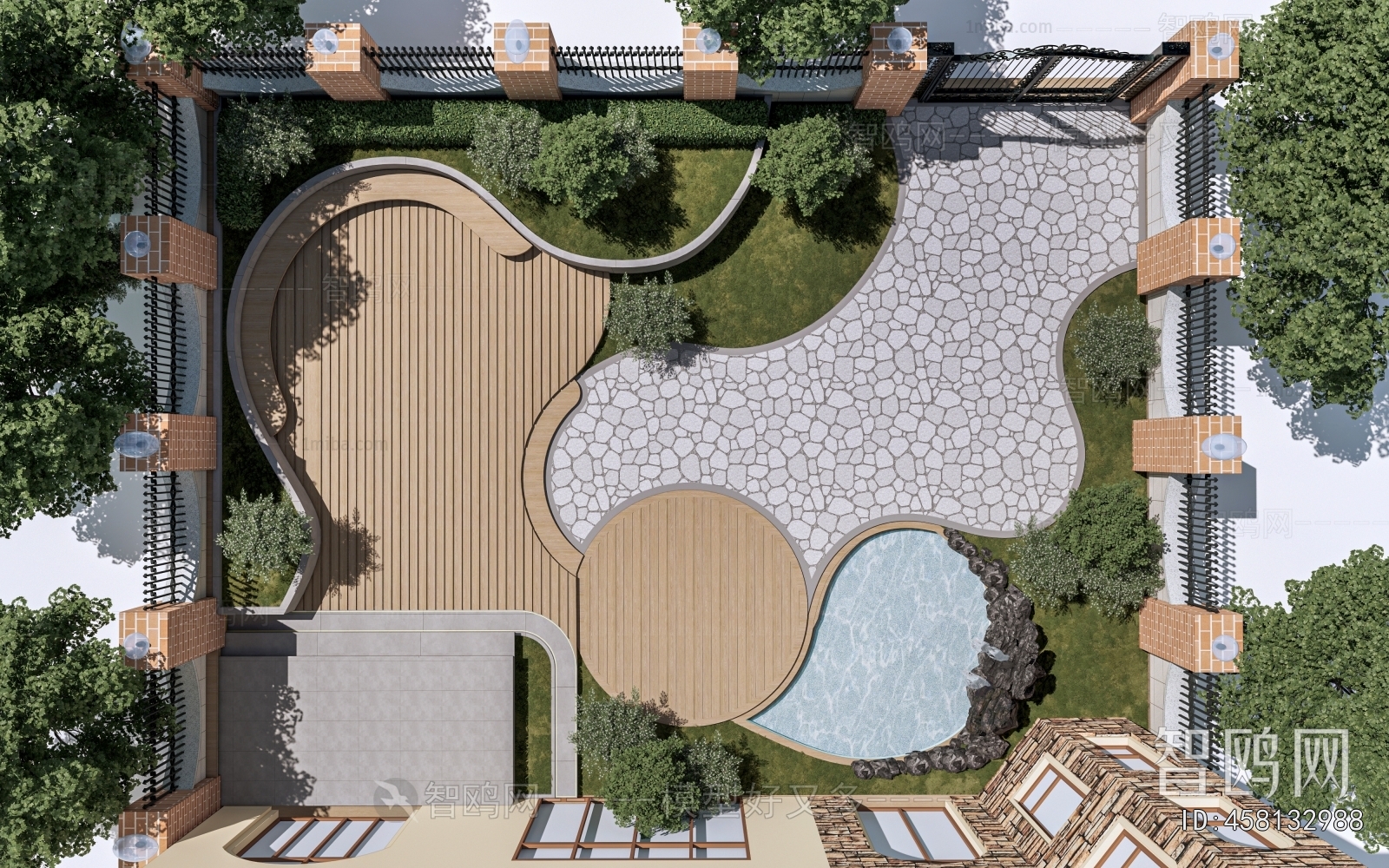 Modern Courtyard/landscape