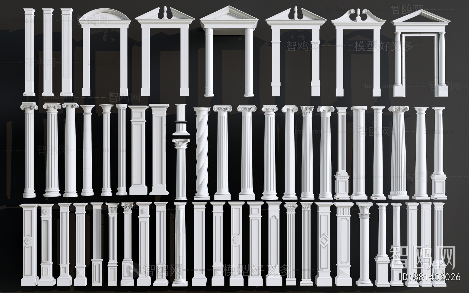 European Style Roman Pillar