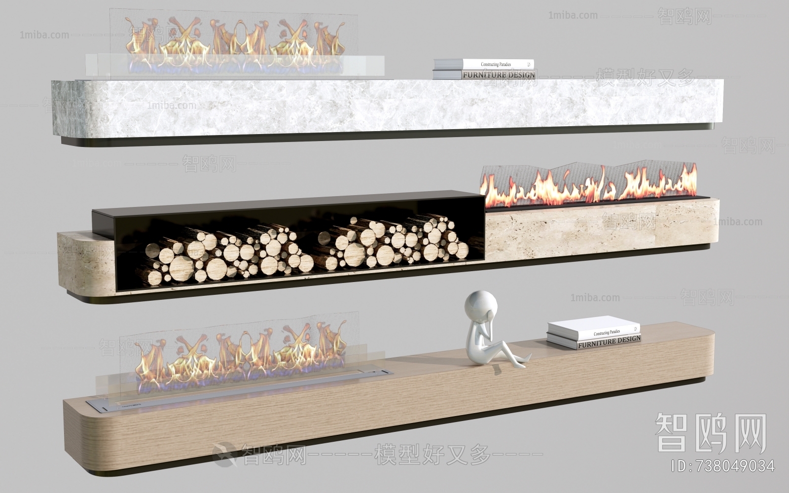 Modern Electronic Fireplace