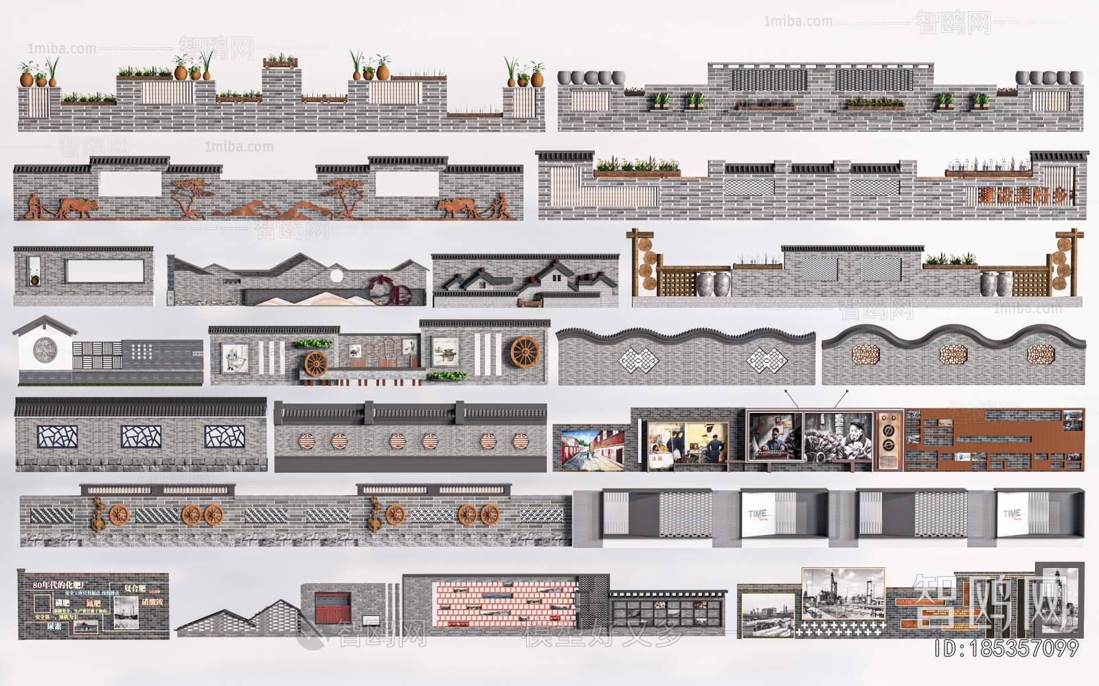New Chinese Style Landscape Wall