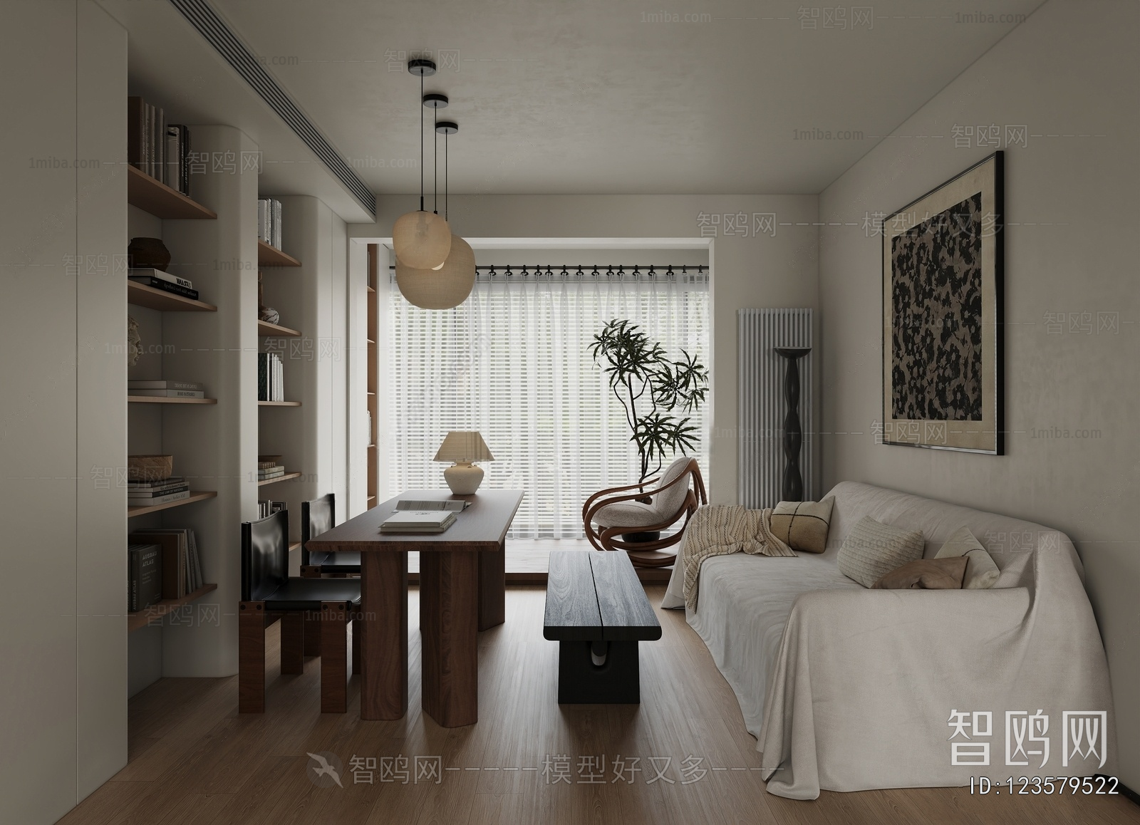 Wabi-sabi Style A Living Room