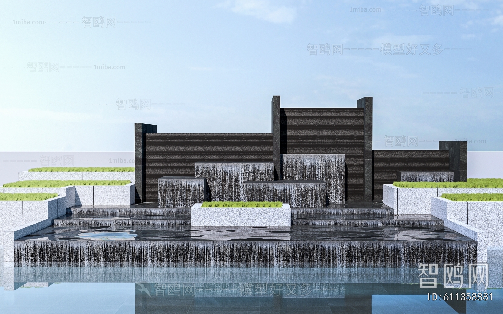 Modern Rockery Waterscape