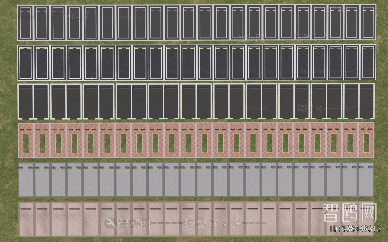 Modern Outdoor Parking Lot