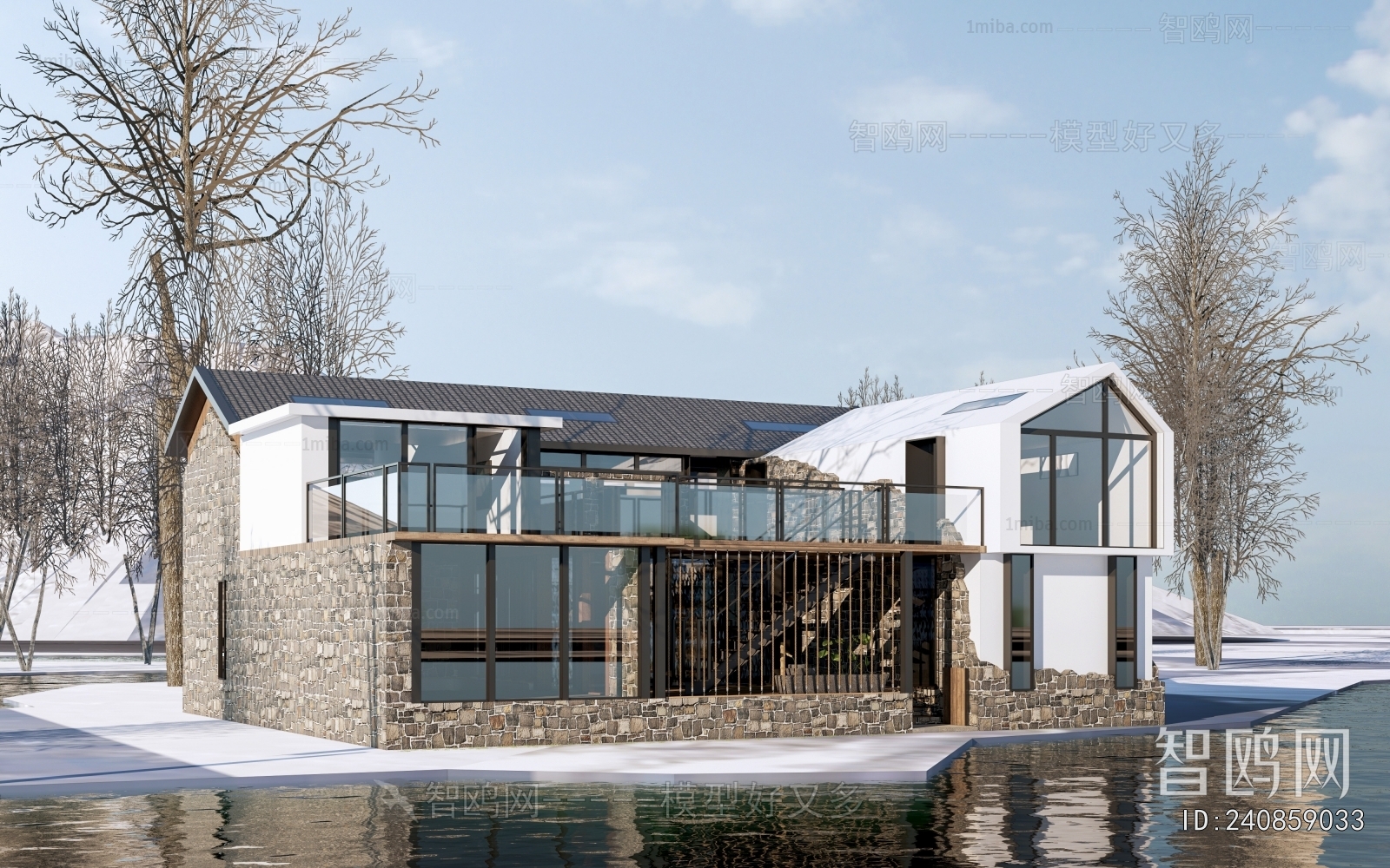 New Chinese Style Appearance Of Commercial Building