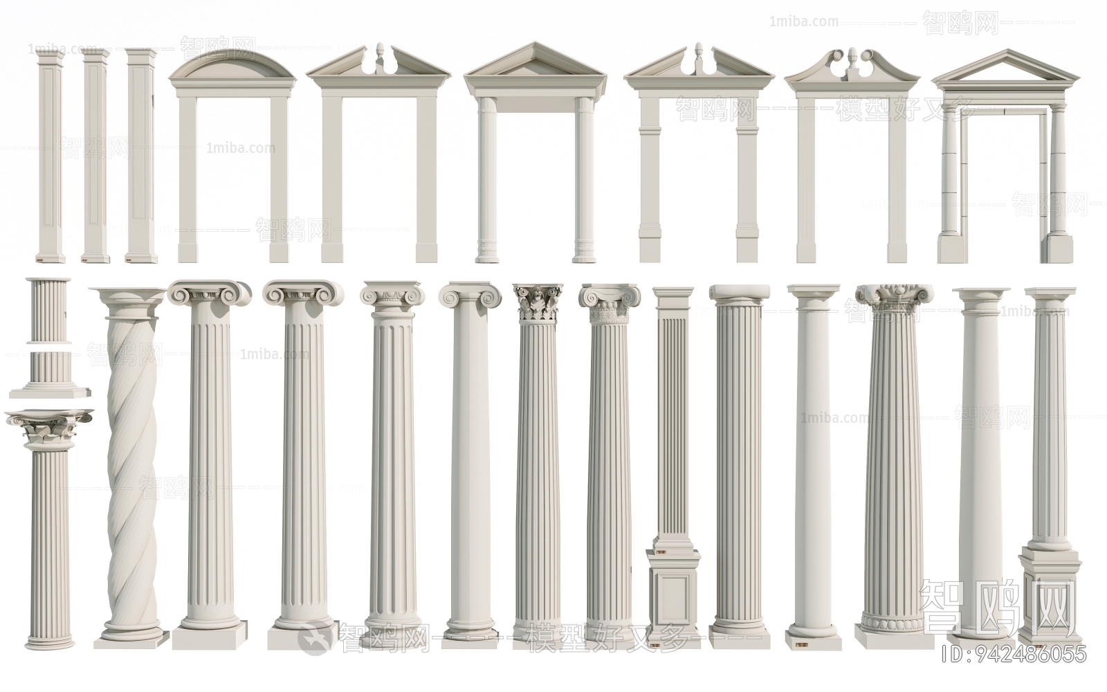 European Style Roman Pillar