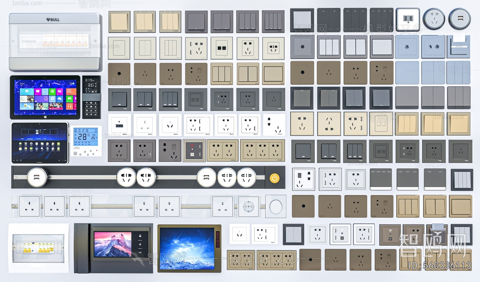 Modern Switch Socket Panel