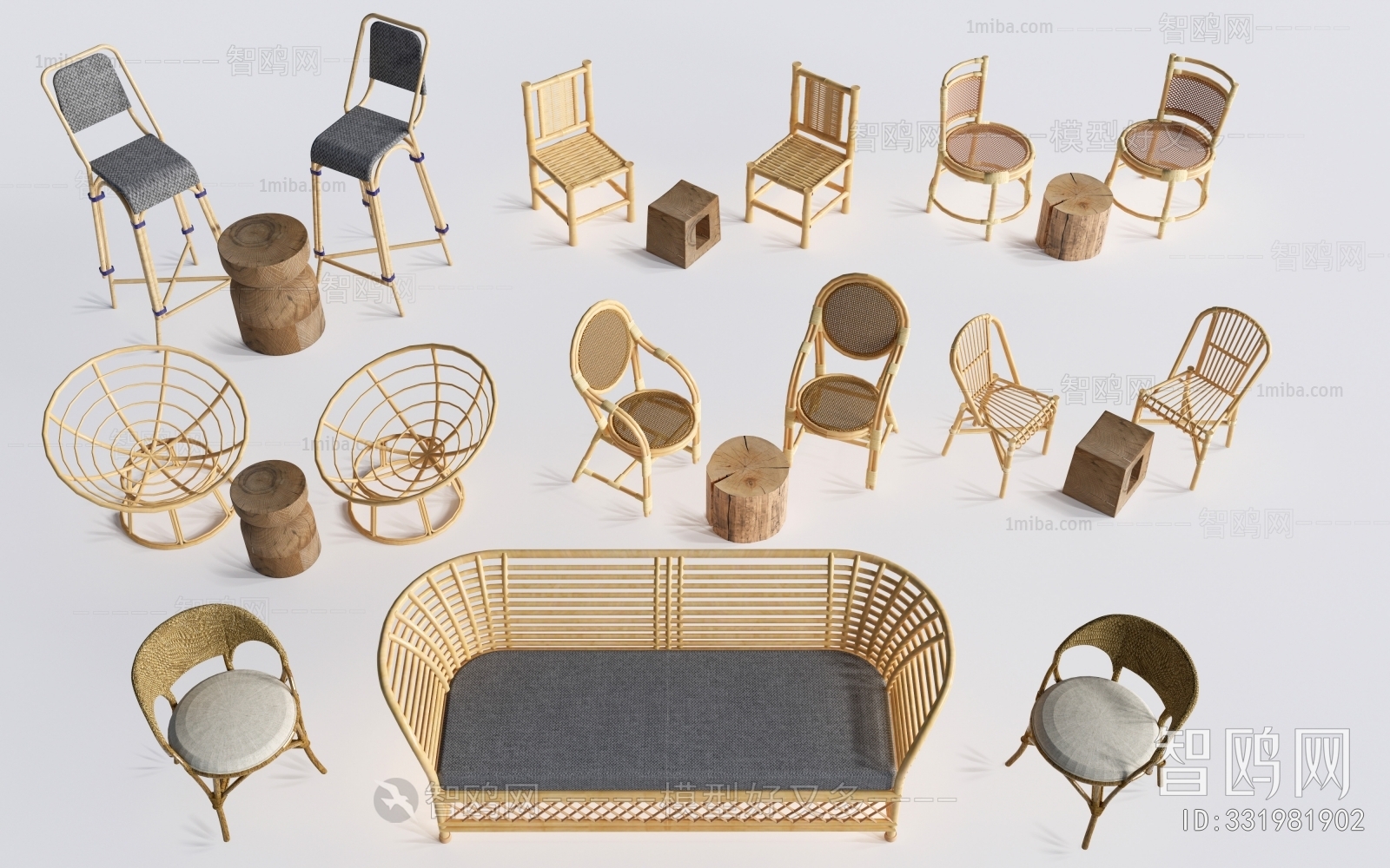 New Chinese Style Lounge Chair