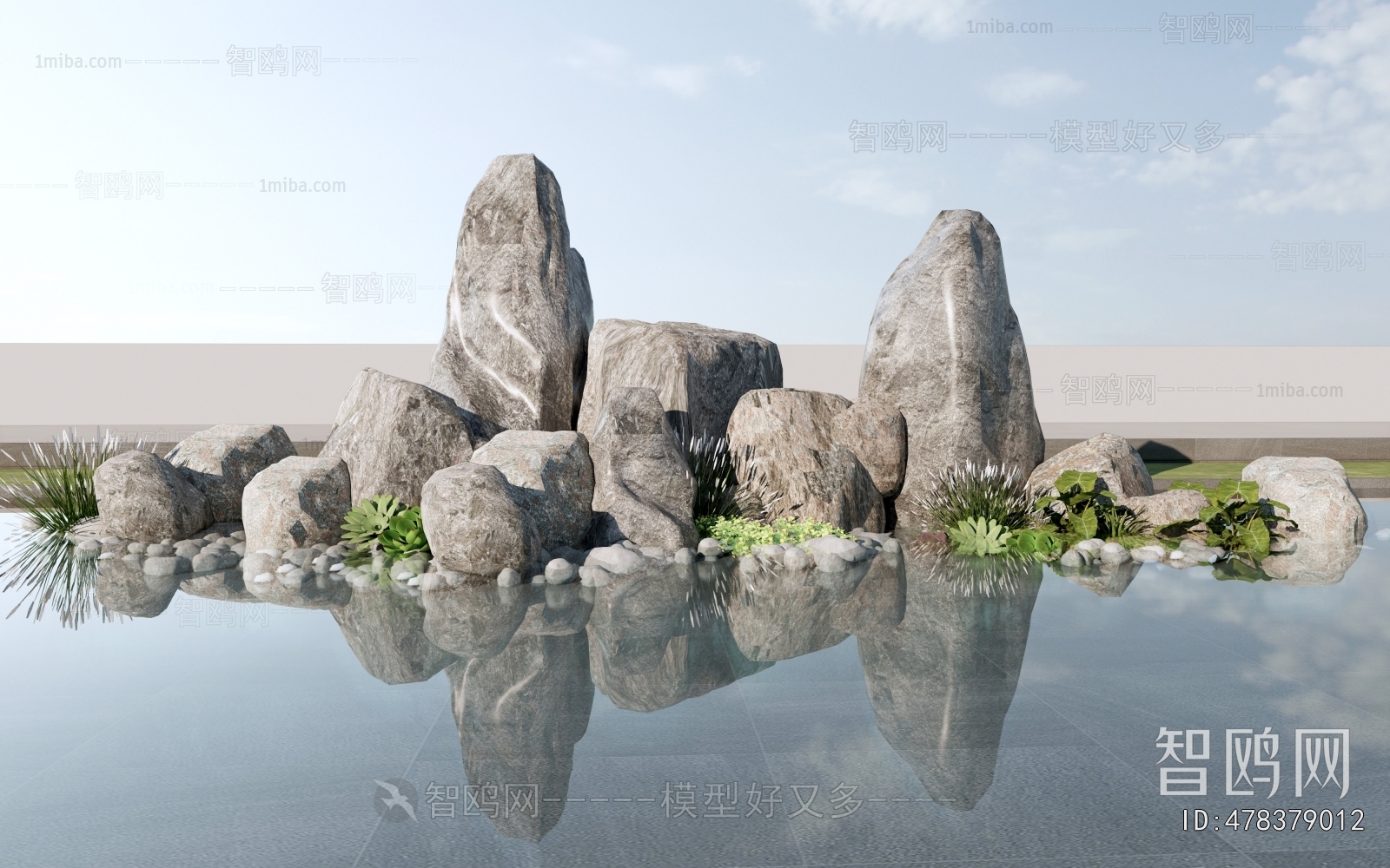 Modern Rockery Waterscape