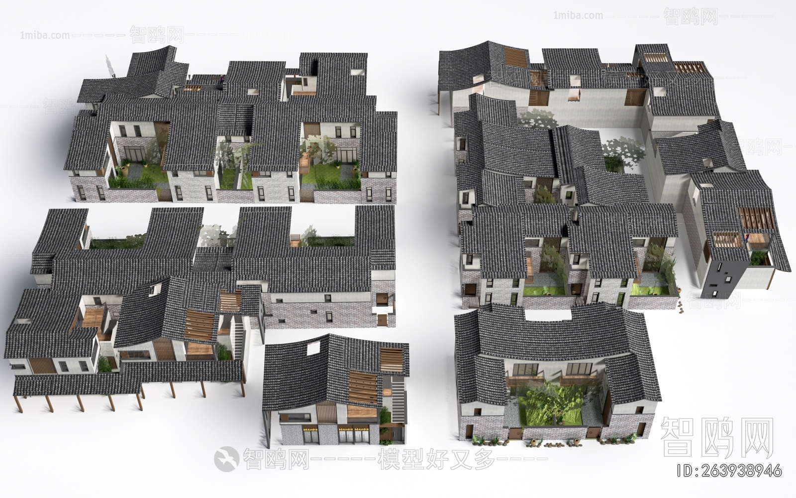 New Chinese Style Appearance Of Commercial Building