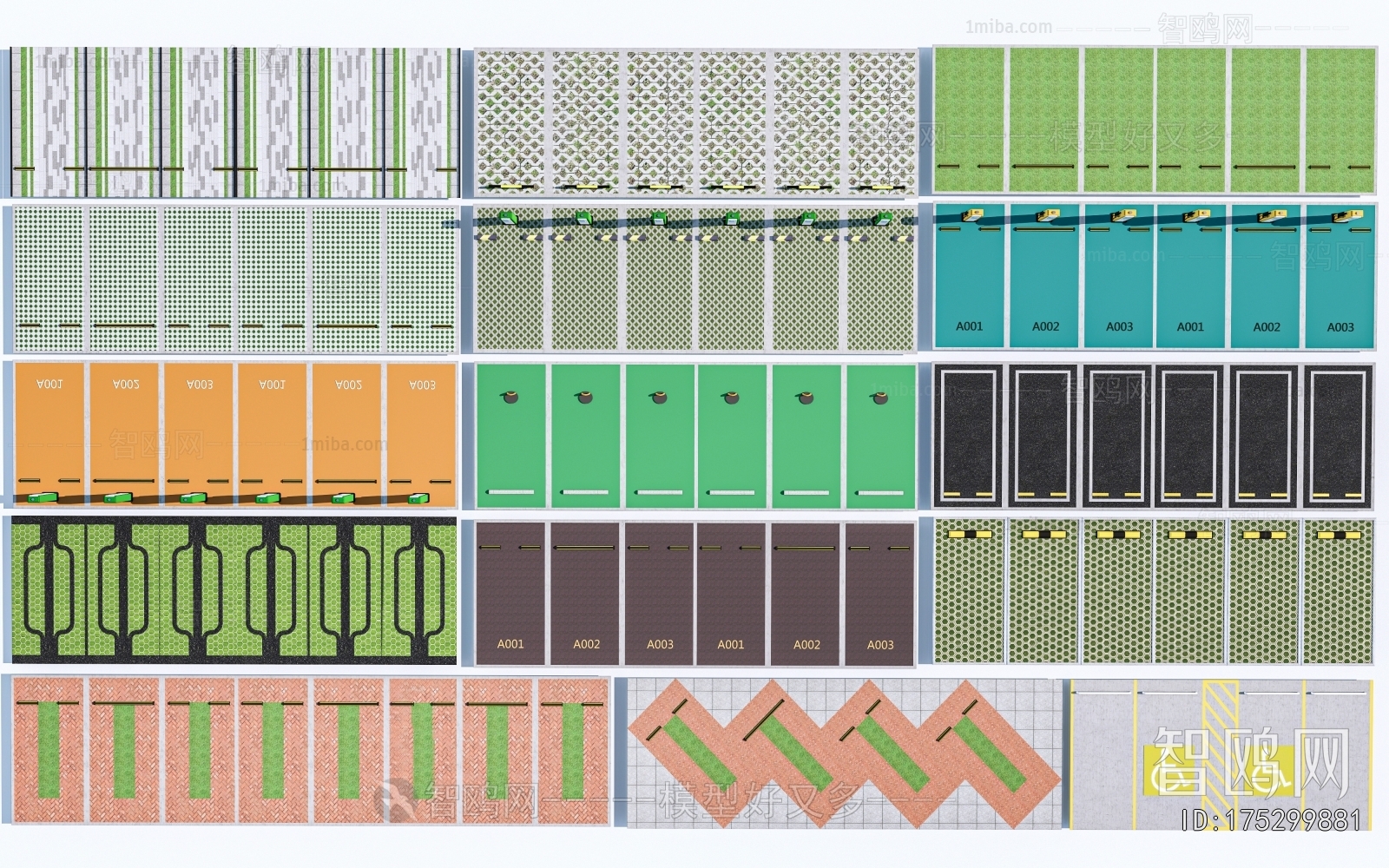 Modern Outdoor Parking Lot