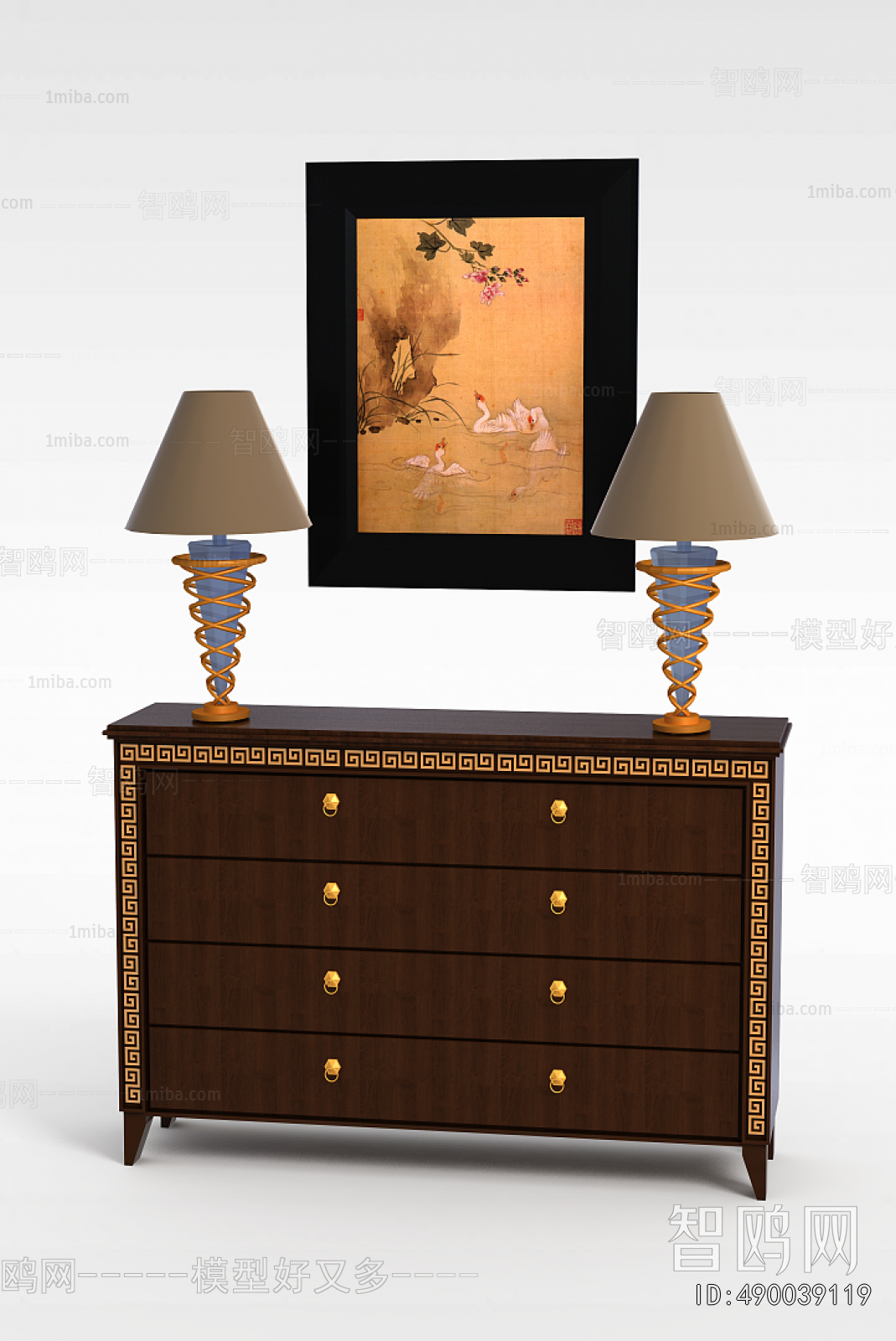 Simple European Style Side Cabinet