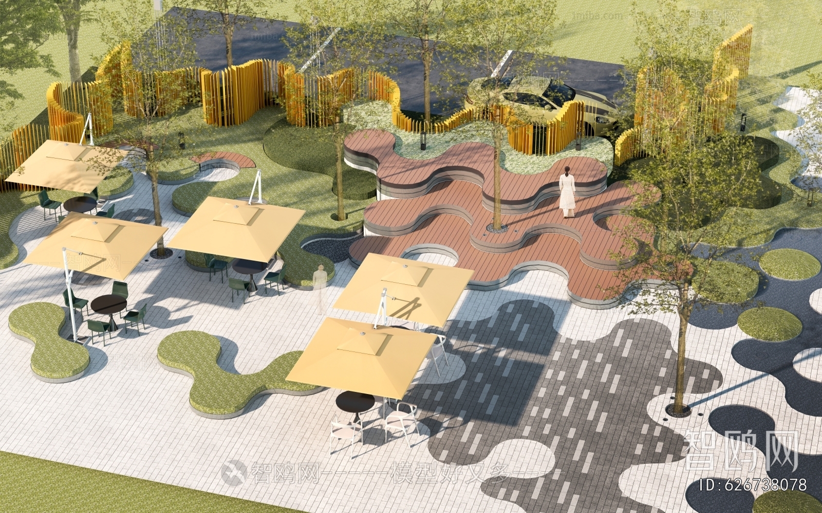 Modern Park Landscape