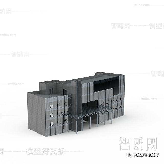 New Chinese Style Appearance Of Commercial Building