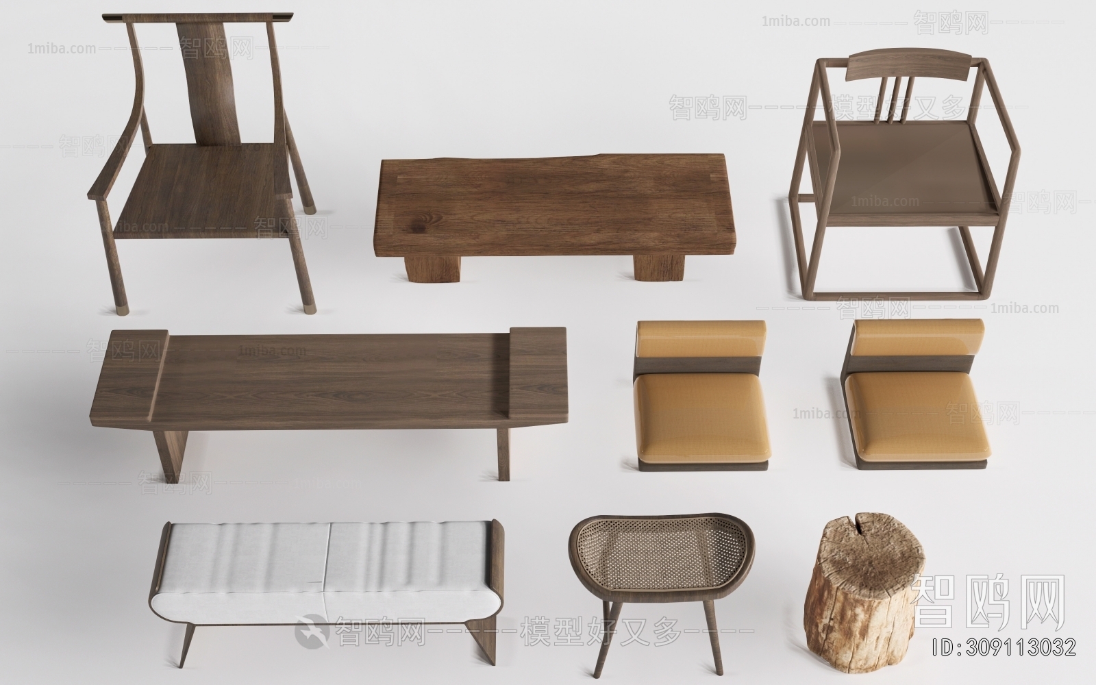 New Chinese Style Bench