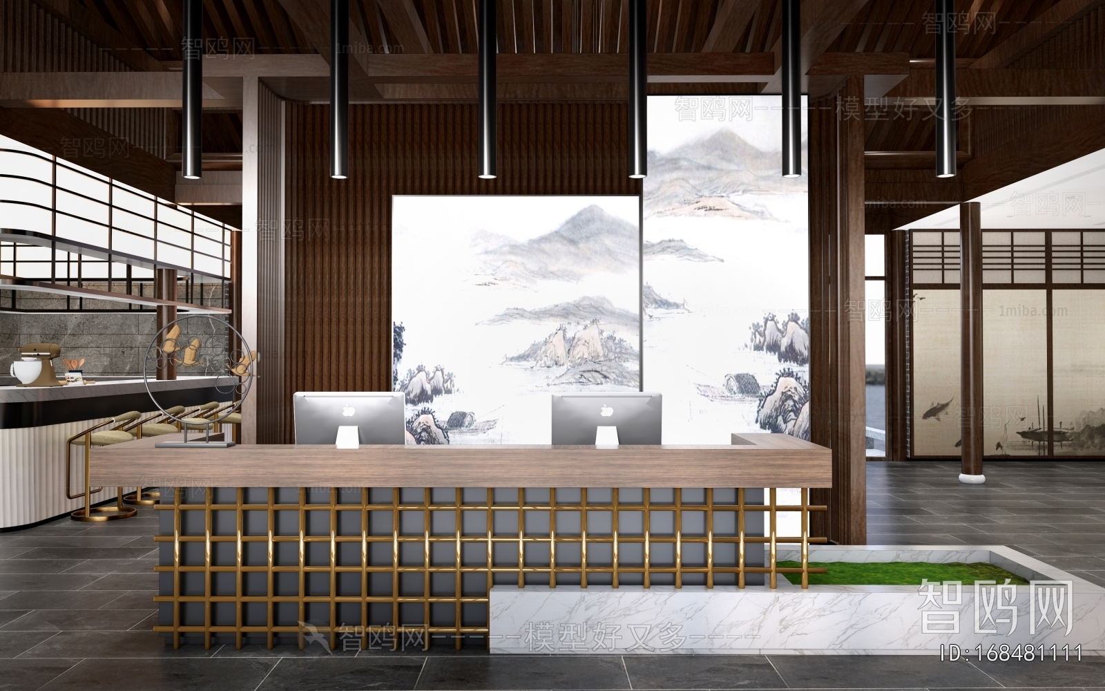 New Chinese Style Lobby Hall