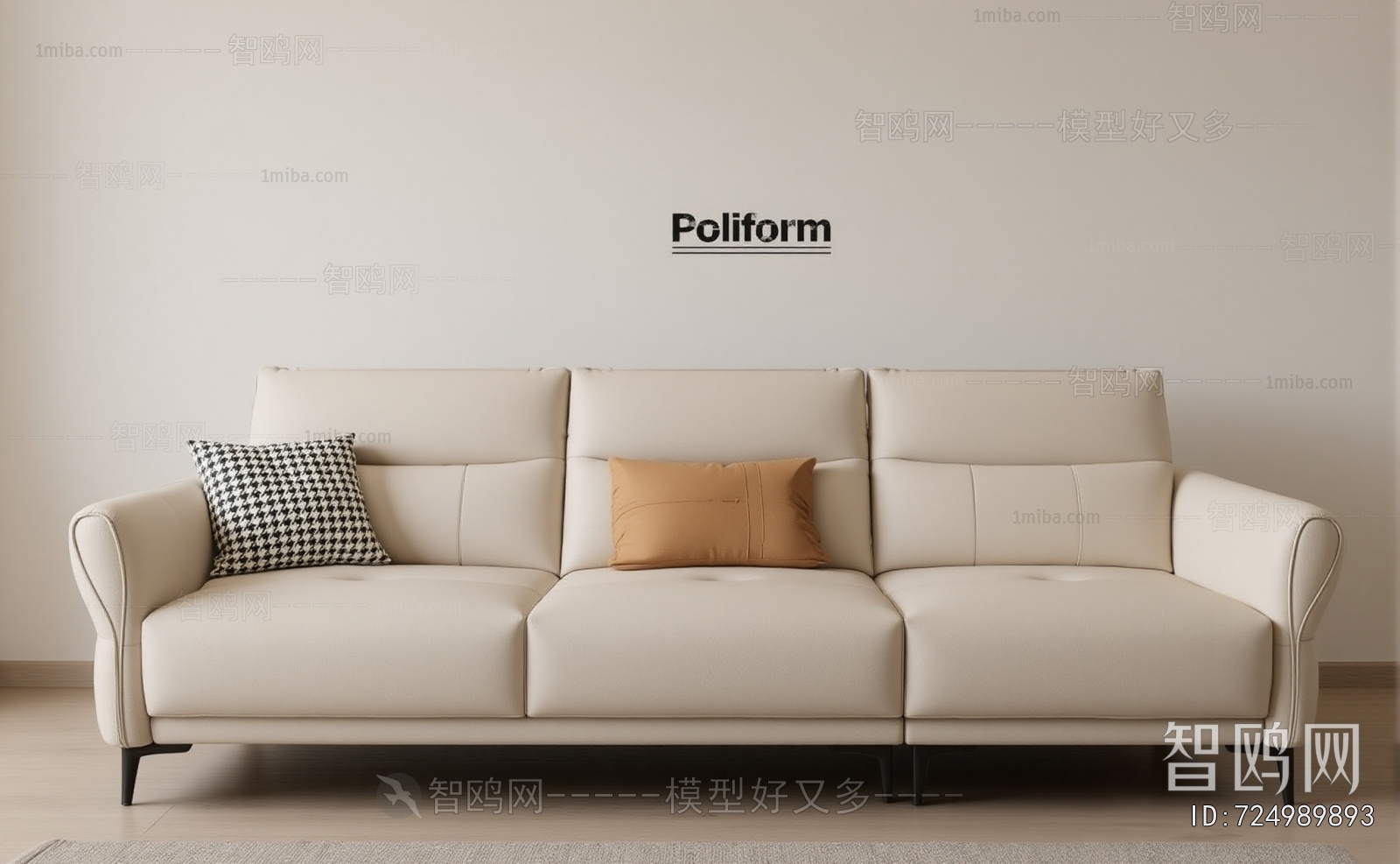 Modern Three-seat Sofa