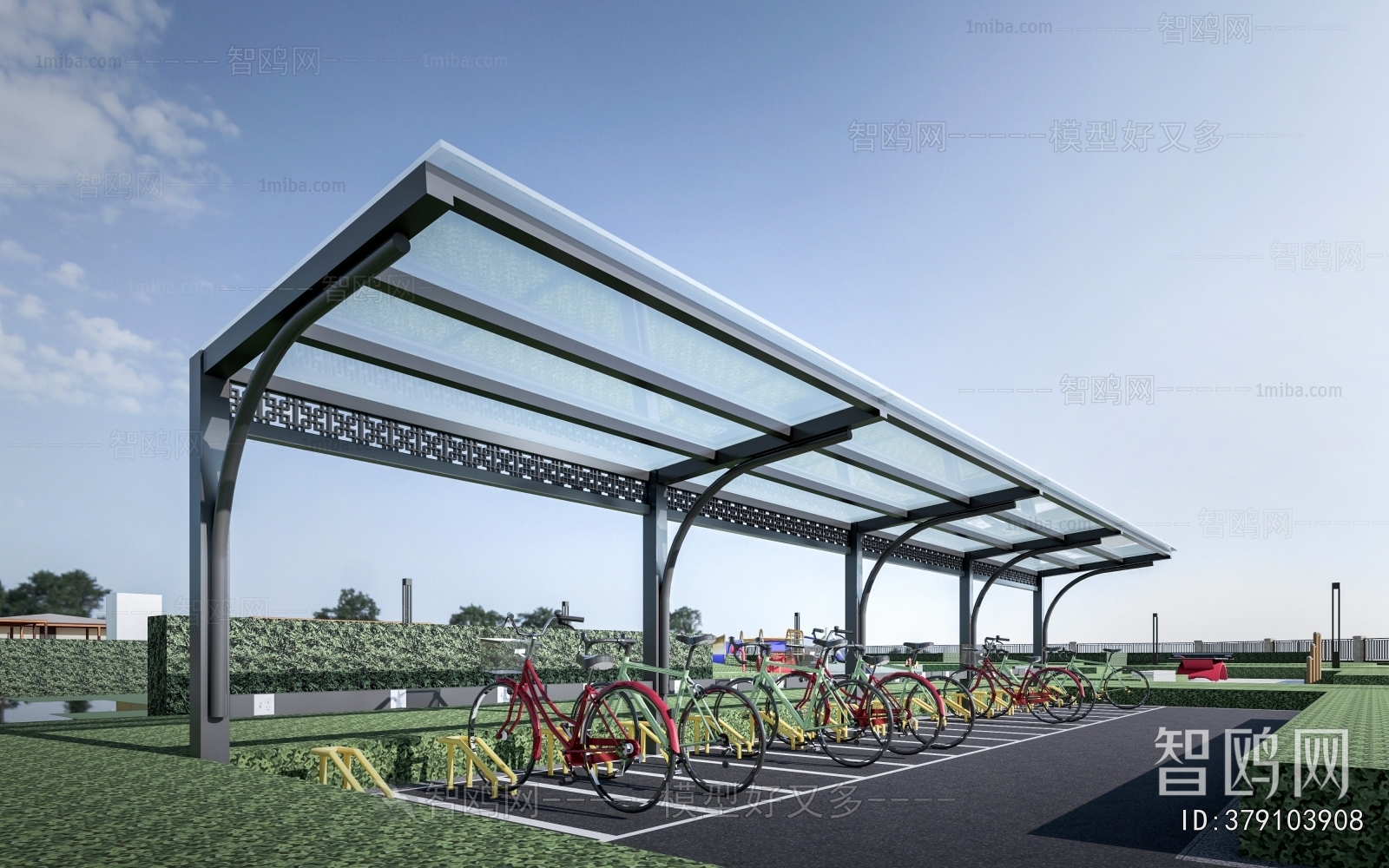 Modern Outdoor Parking Lot