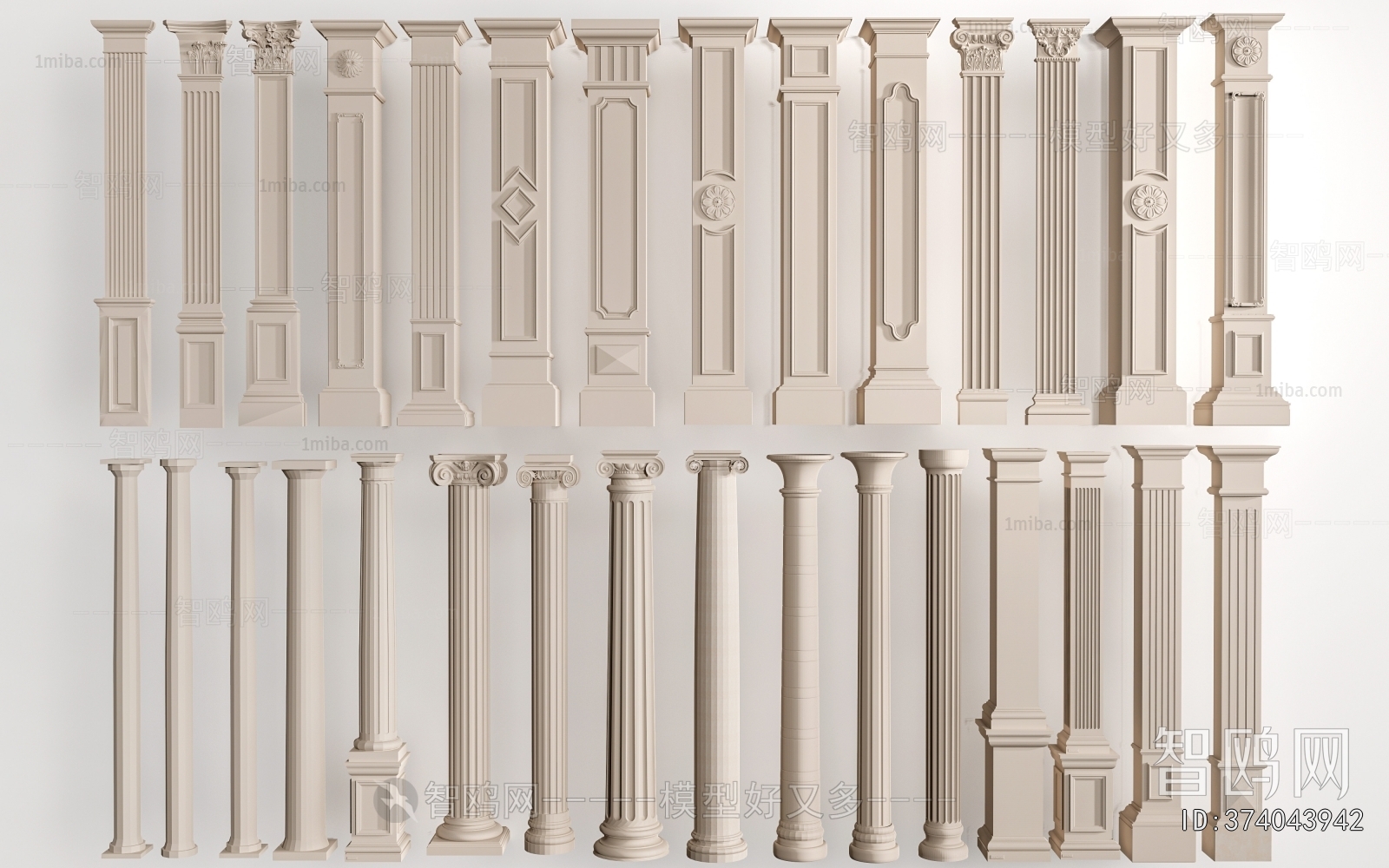 European Style Roman Pillar