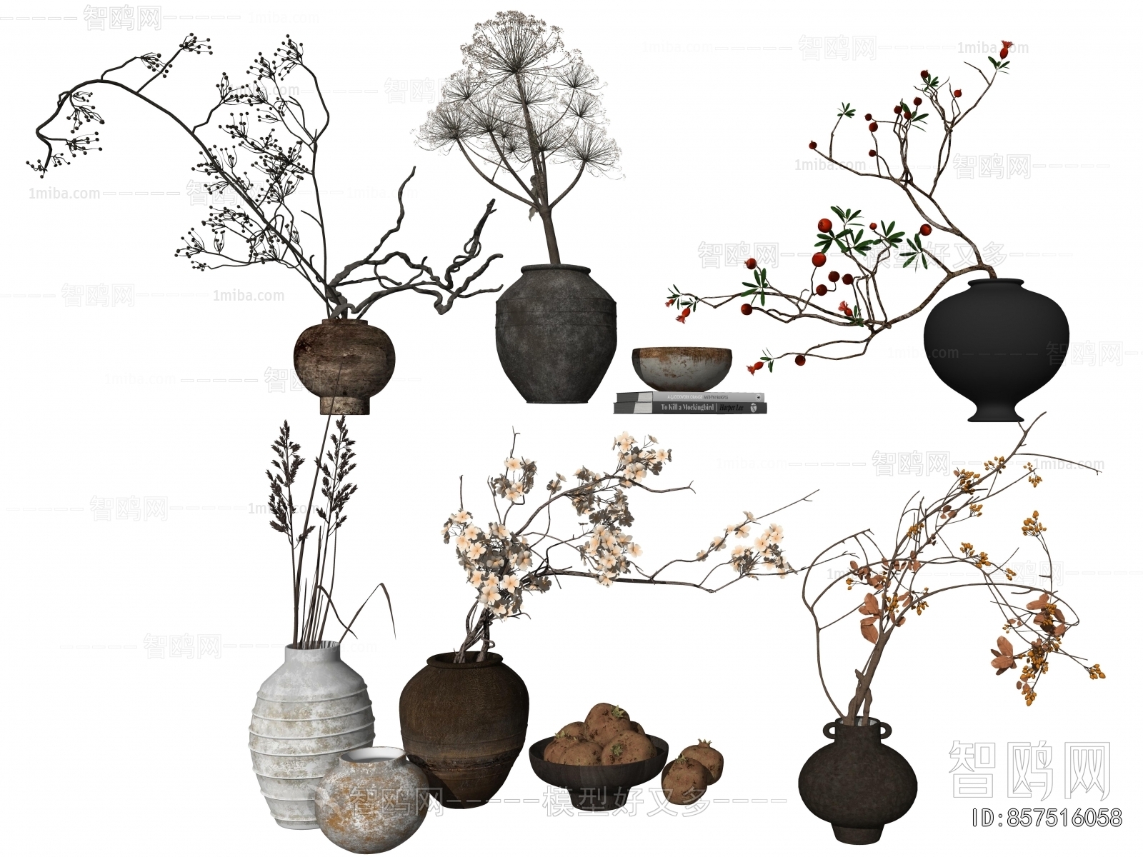 Wabi-sabi Style Dried Branch