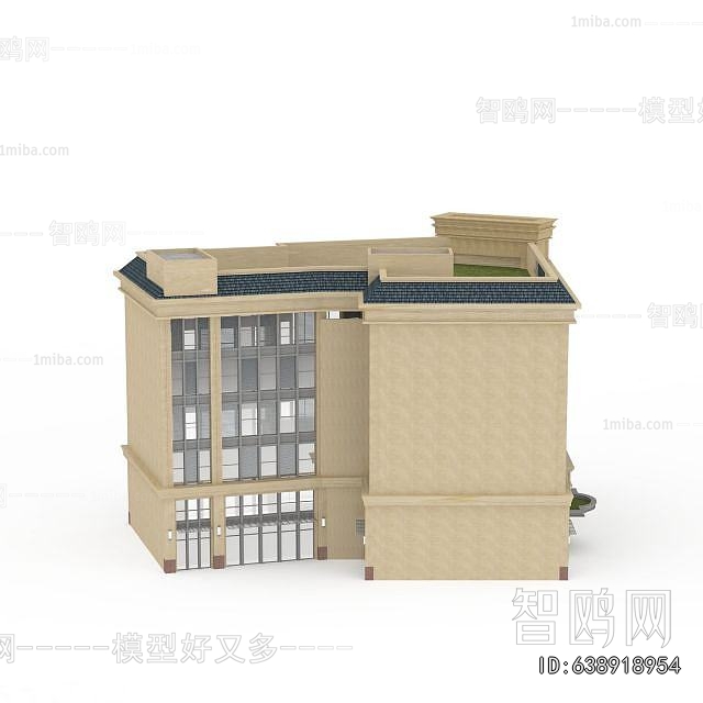 New Chinese Style Appearance Of Commercial Building