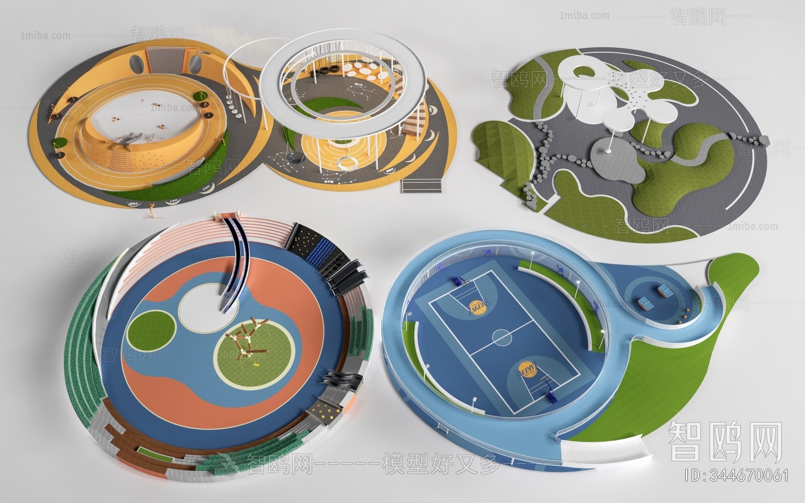 Modern Park Landscape