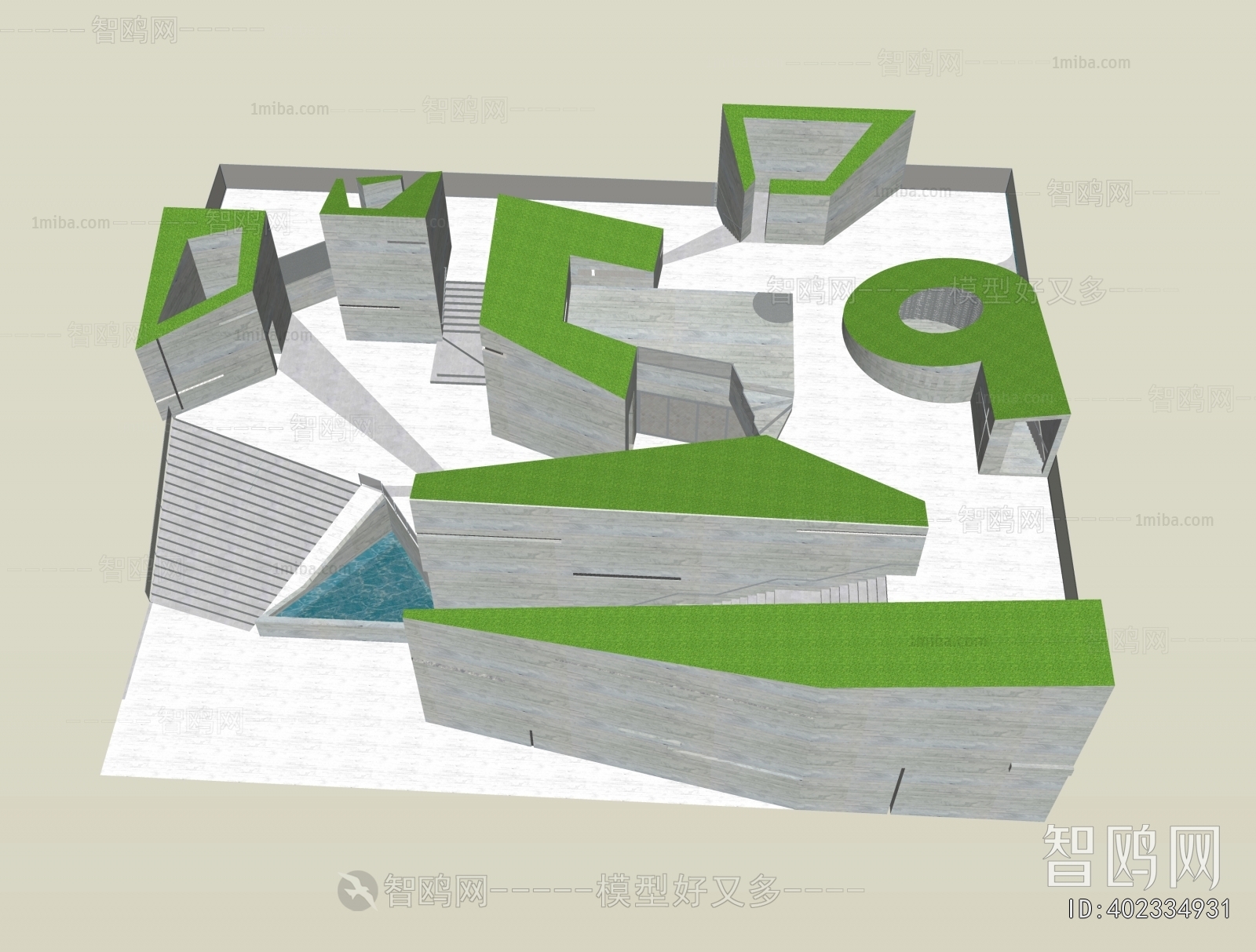 Modern Park Landscape