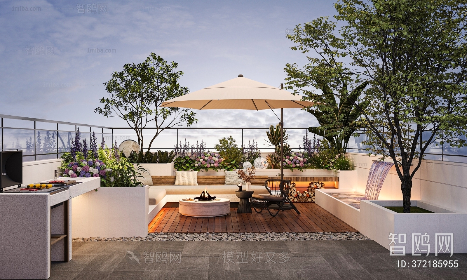 Modern Courtyard/landscape