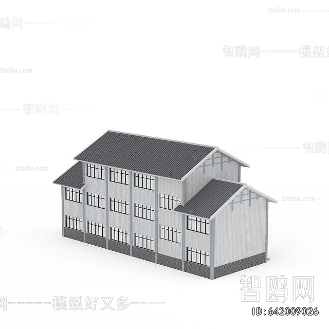 New Chinese Style Appearance Of Commercial Building