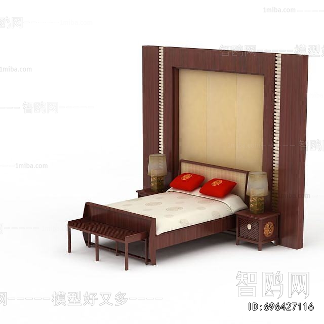 Chinese Style Double Bed