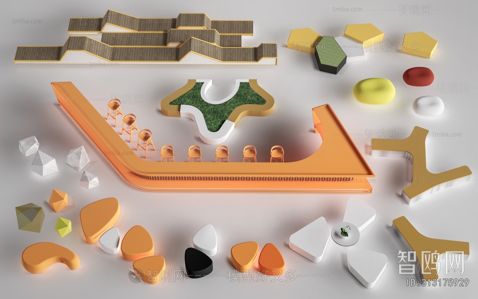 Modern Communal Chair