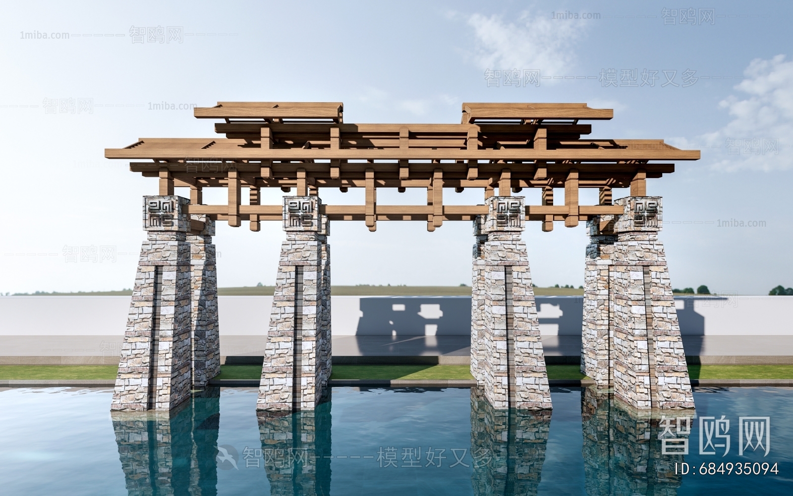 New Chinese Style Facade Element