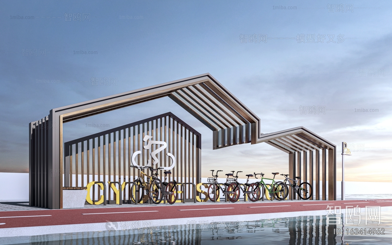 Modern Outdoor Parking Lot