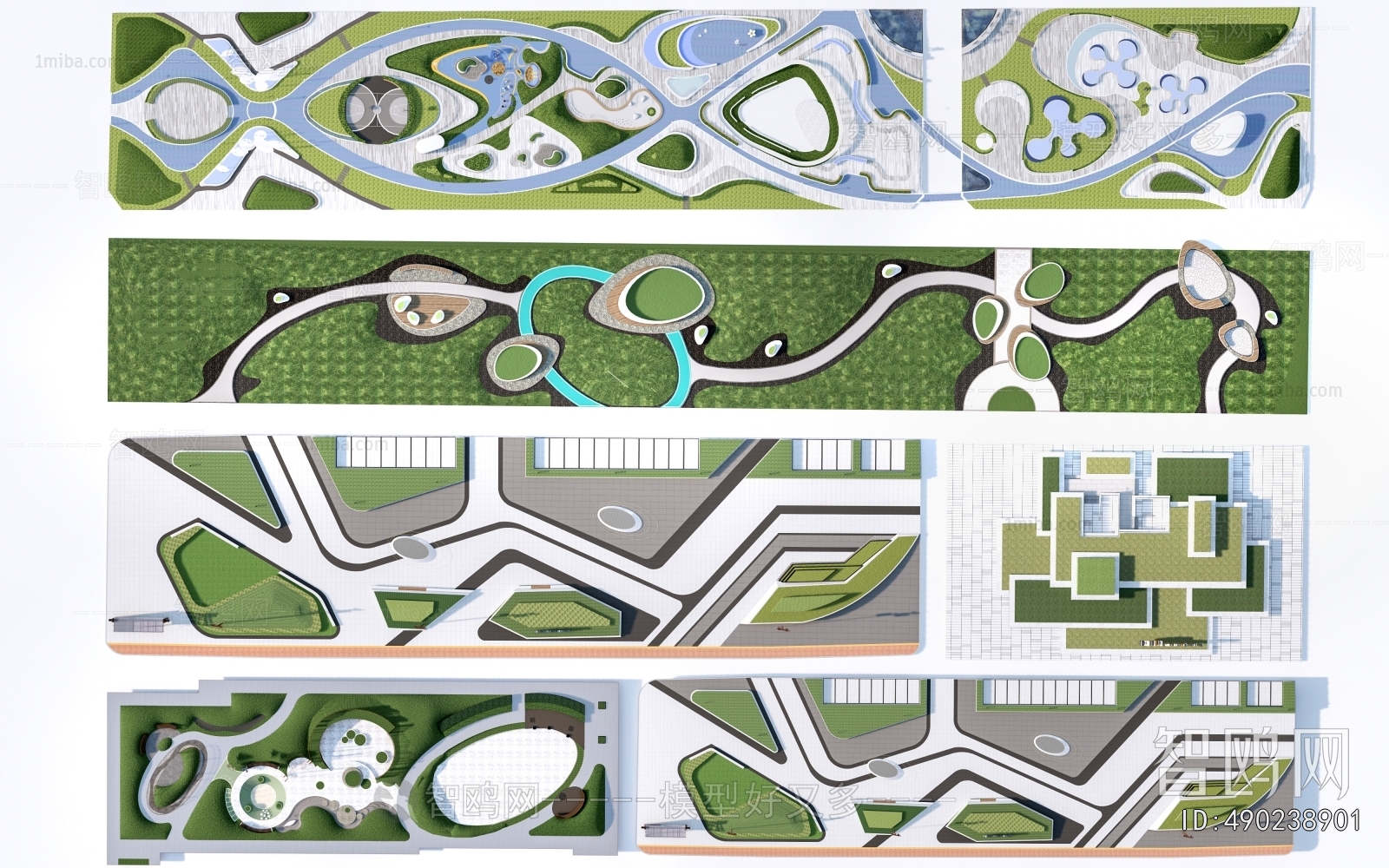 Modern Park Landscape